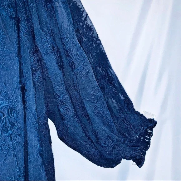 Rebecca Taylor Lace Off The Shoulder Top Size 4 - Picture 5 of 8